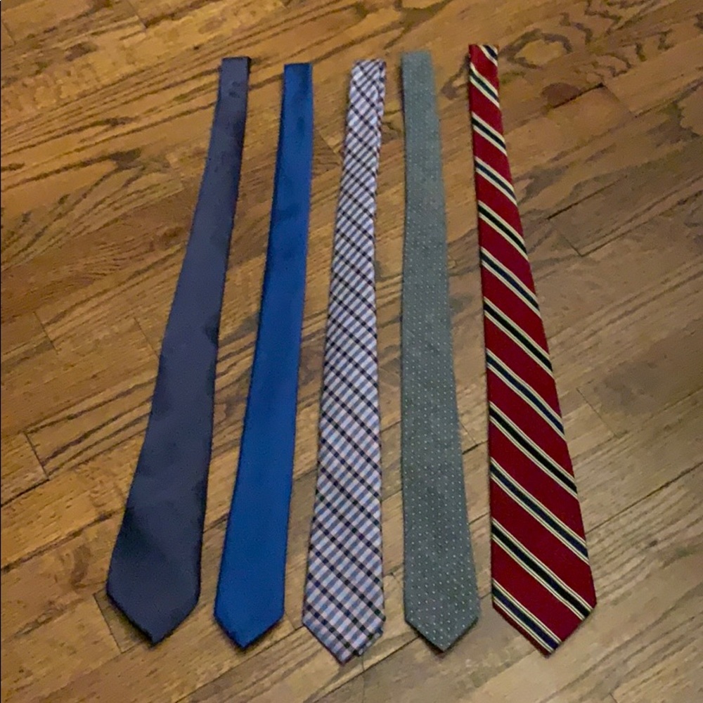 Set of 5 Boys Ties (J. Crew, Lord & Taylor)